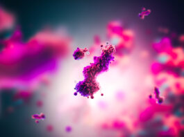 Symbolbild: Molecular model of antibody taking part in immune defense. Copyright: catalin - stock.adobe.com