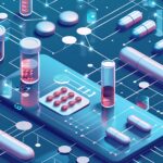 Aidriven pharmaceutical research platform analyzing vast datasets to discover new drug candidates and accelerate drug development minute infographic scrutiny of AI in future drug ... Mehr anzeigen Von Premium Graphics